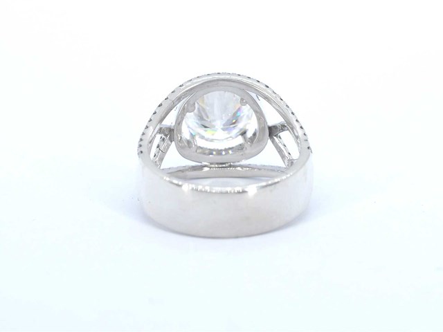 Witgouden ring diamant 5.00 carat - afbeelding 7 van  11
