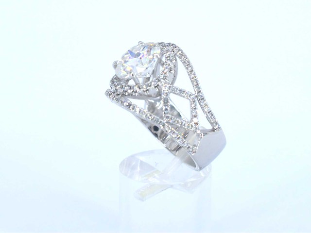 Witgouden ring diamant 5.00 carat - afbeelding 9 van  11