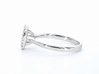 Witgouden ring diamant ovaal - afbeelding 6 van  10