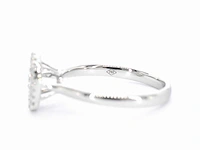 Witgouden ring diamant ovaal - afbeelding 10 van  10