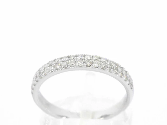 Witgouden ring diamant - afbeelding 1 van  10