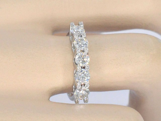 Witgouden ring diamanten - afbeelding 2 van  9