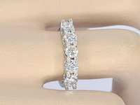 Witgouden ring diamanten - afbeelding 2 van  9