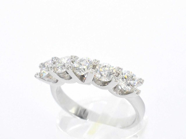 Witgouden ring diamanten - afbeelding 4 van  9