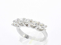 Witgouden ring diamanten - afbeelding 4 van  9