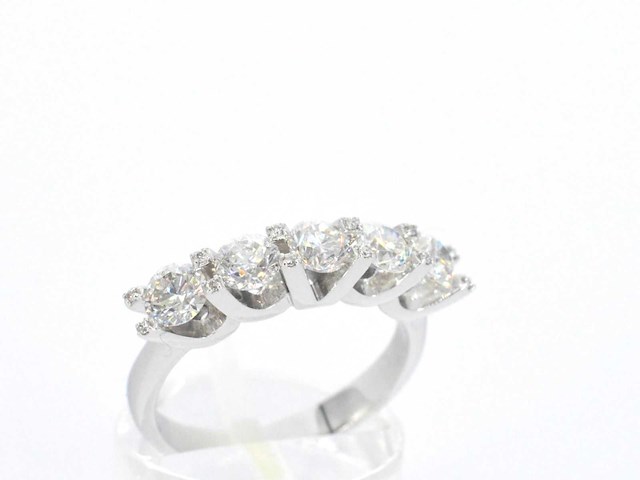 Witgouden ring diamanten - afbeelding 5 van  9