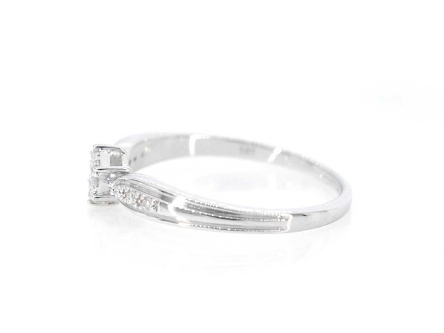 Witgouden ring diamanten - afbeelding 6 van  9