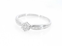 Witgouden ring diamanten - afbeelding 8 van  9