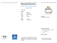 Witgouden ring fancy yellow diamant 2.40 ct - afbeelding 9 van  9