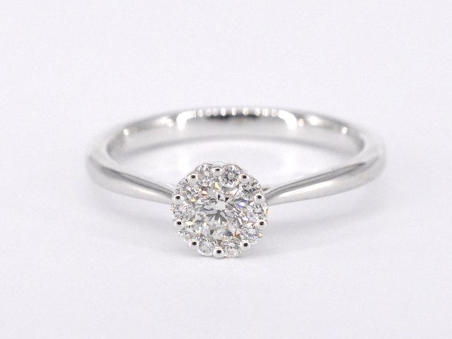 Witgouden ring met 0.35 carat diamant - afbeelding 5 van  9