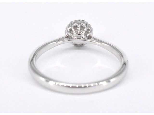 Witgouden ring met 0.35 carat diamant - afbeelding 6 van  9