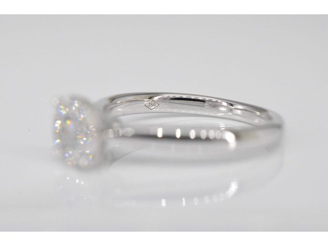 Witgouden ring met 0.50 carat diamant - afbeelding 5 van  7