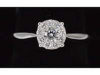 Witgouden ring met 0.50 carat diamant - afbeelding 1 van  7