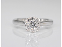Witgouden ring met 0.50 carat diamant - afbeelding 3 van  7