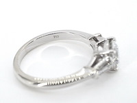 Witgouden ring met 1.00 carat briljant geslepen diamant - afbeelding 2 van  13