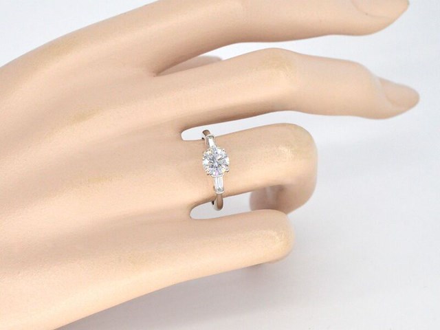 Witgouden ring met 1.00 carat briljant geslepen diamant - afbeelding 6 van  13