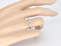 Witgouden ring met 1.00 carat briljant geslepen diamant - afbeelding 6 van  13
