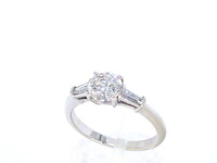 Witgouden ring met 1.00 carat briljant geslepen diamant - afbeelding 7 van  13