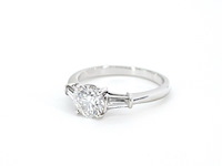 Witgouden ring met 1.00 carat briljant geslepen diamant - afbeelding 12 van  13