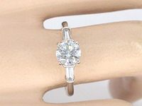 Witgouden ring met 1.00 carat briljant geslepen diamant - afbeelding 13 van  13