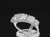 Witgouden ring met 2.90 carat briljanten - afbeelding 4 van  9