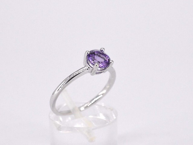 Witgouden ring met amethist - afbeelding 6 van  10