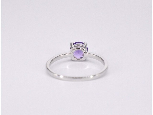 Witgouden ring met amethist - afbeelding 8 van  10