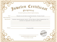 Witgouden ring met briljant en baguettes diamanten - afbeelding 3 van  5