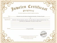 Witgouden ring met briljant en baguettes diamanten - afbeelding 4 van  10