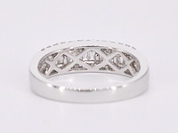 Witgouden ring met briljant en baguettes - afbeelding 9 van  11