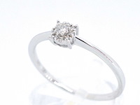 Witgouden ring met briljant geslepen diamant - afbeelding 5 van  11