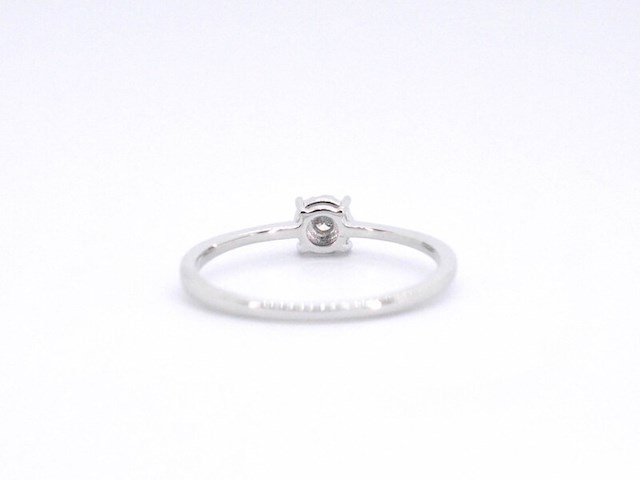 Witgouden ring met briljant geslepen diamant - afbeelding 8 van  11