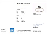 Witgouden ring met briljant geslepen zwarte diamant en witte diamanten - afbeelding 4 van  10