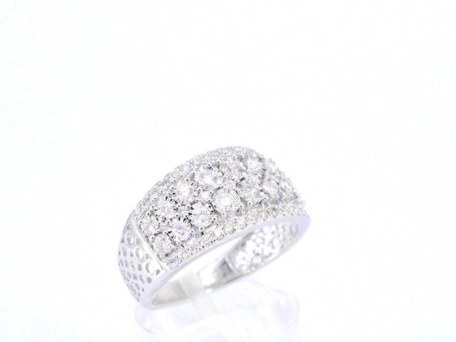 Witgouden ring met briljanten 1.00 carat - afbeelding 7 van  11