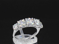 Witgouden ring met briljanten 3.00 carat - afbeelding 4 van  8