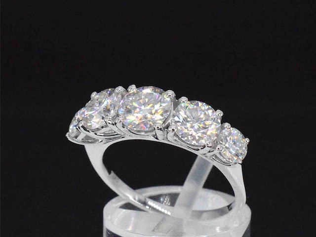 Witgouden ring met briljanten 3.00 carat - afbeelding 5 van  8