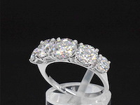 Witgouden ring met briljanten 3.00 carat - afbeelding 5 van  8