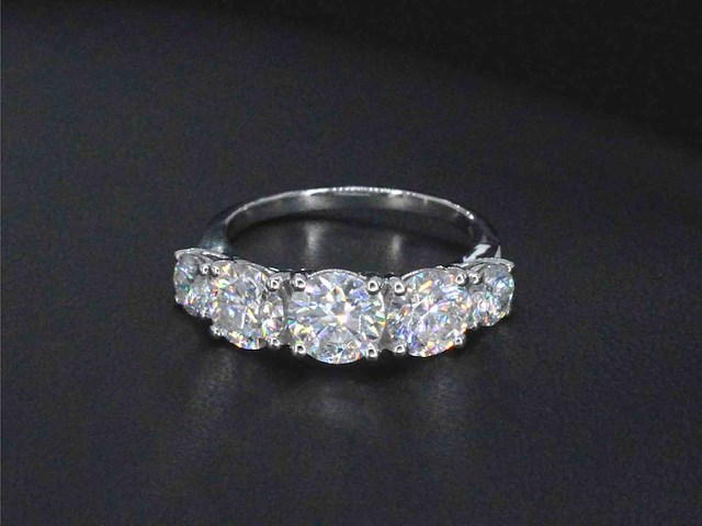 Witgouden ring met briljanten 3.00 carat - afbeelding 6 van  8