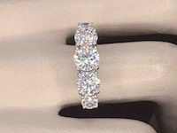 Witgouden ring met briljanten 3.00 carat - afbeelding 8 van  8