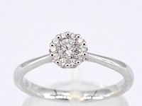 Witgouden ring met diamant 0.35 carat - afbeelding 1 van  8