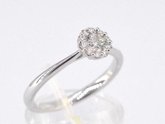 Witgouden ring met diamant 0.35 carat - afbeelding 5 van  8