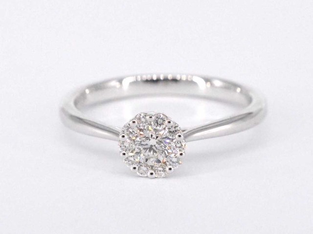 Witgouden ring met diamant 0.35 carat - afbeelding 7 van  8