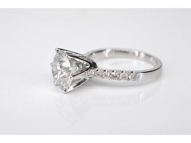 Witgouden ring met diamant 2.00 carat - afbeelding 5 van  6