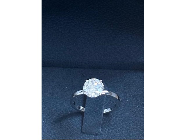 Witgouden ring met diamant, 2,07 karat, wit, nieuw - afbeelding 1 van  5