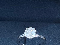 Witgouden ring met diamant, 2,07 karat, wit, nieuw - afbeelding 1 van  5