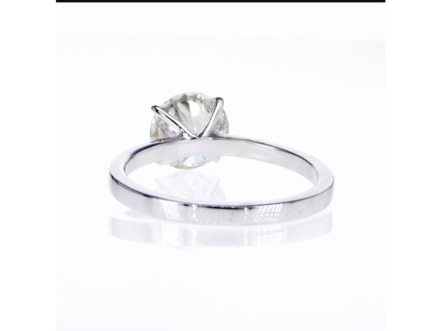 Witgouden ring met diamant, 2,07 karat, wit, nieuw - afbeelding 2 van  5