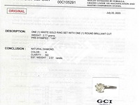 Witgouden ring met diamant, 2,07 karat, wit, nieuw - afbeelding 3 van  5