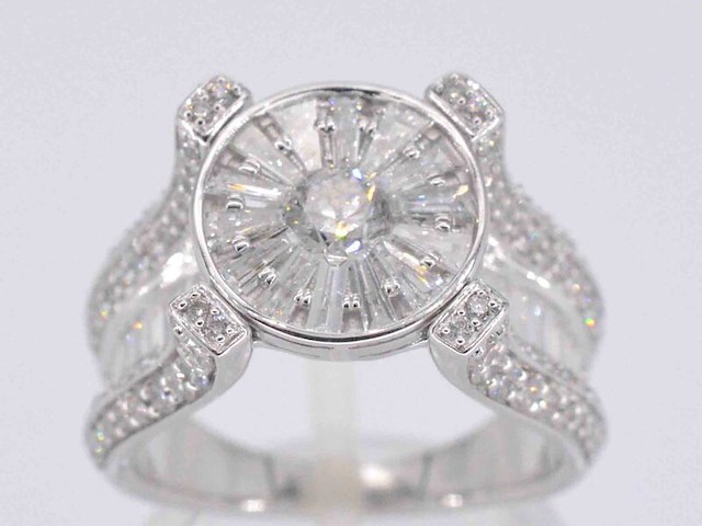 Witgouden ring met diamant 2.50 carat - afbeelding 1 van  11
