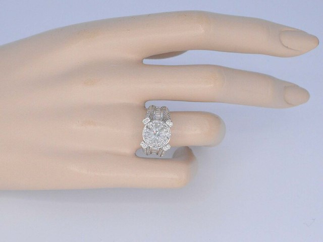 Witgouden ring met diamant 2.50 carat - afbeelding 4 van  11