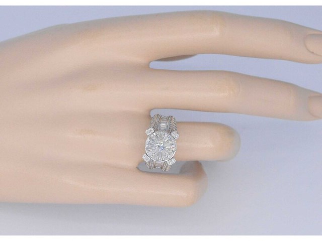Witgouden ring met diamant 2.50 carat - afbeelding 5 van  11